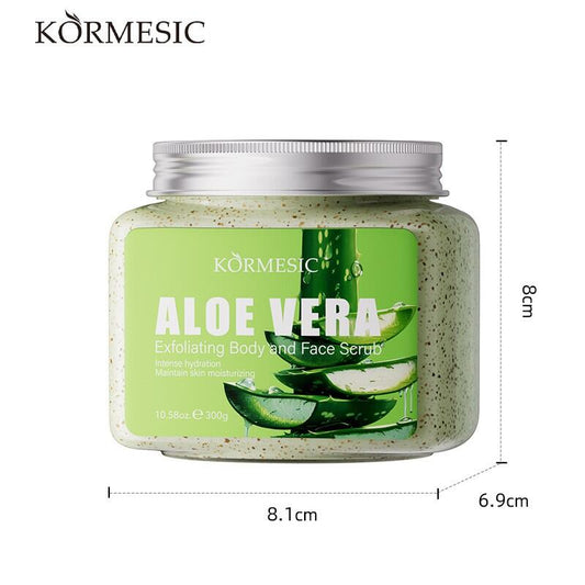 Exfoliante Corporal de Aloe Vera 300gr Kormesic