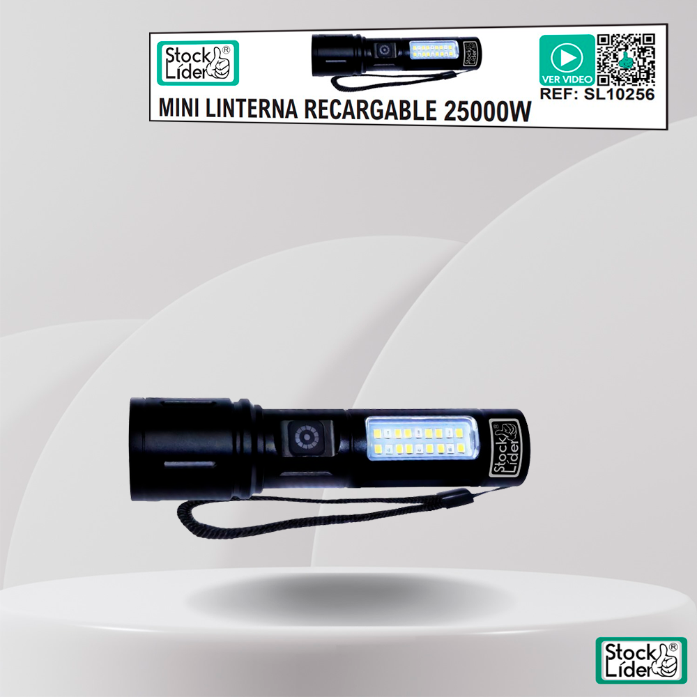 Mini Linterna Recargable 25000W