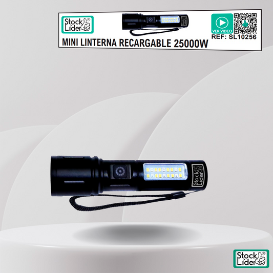 Mini Linterna Recargable 25000W