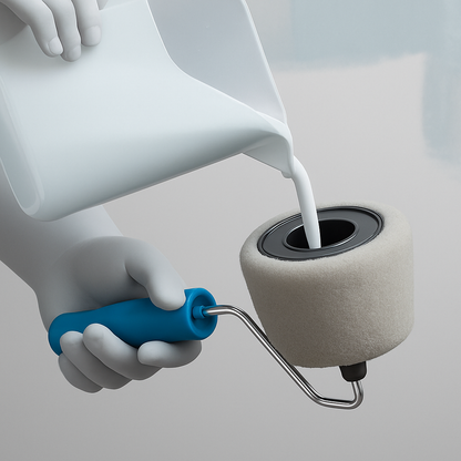 Kit Rodillos de Pintura Recargables Antigoteo 5 Piezas