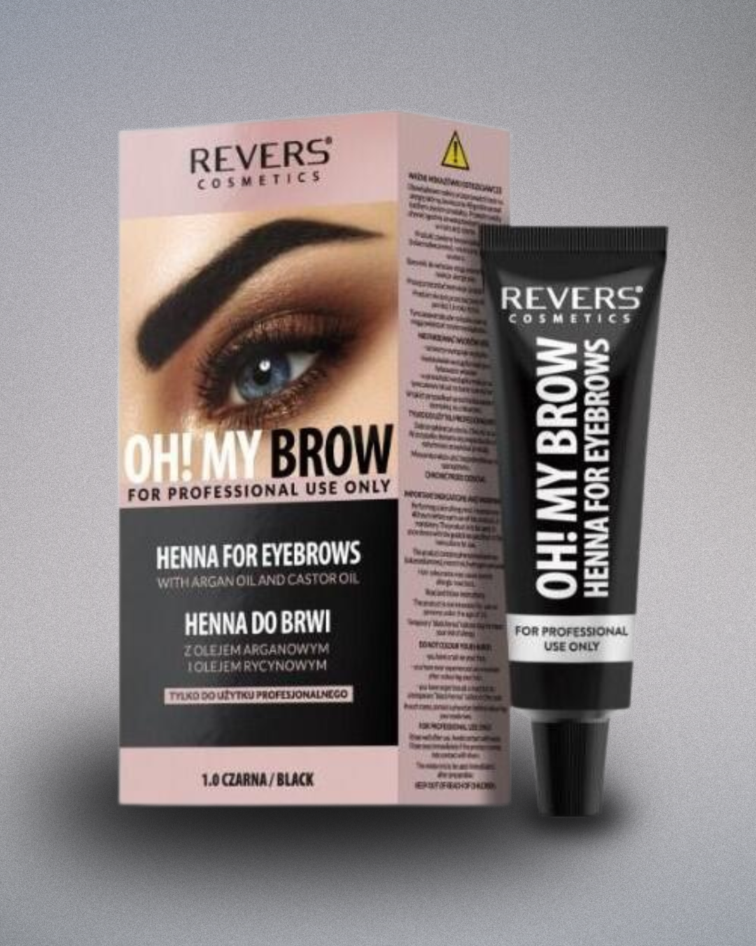 Henna para Cejas Negra Profesional + Activador 15ml Revers