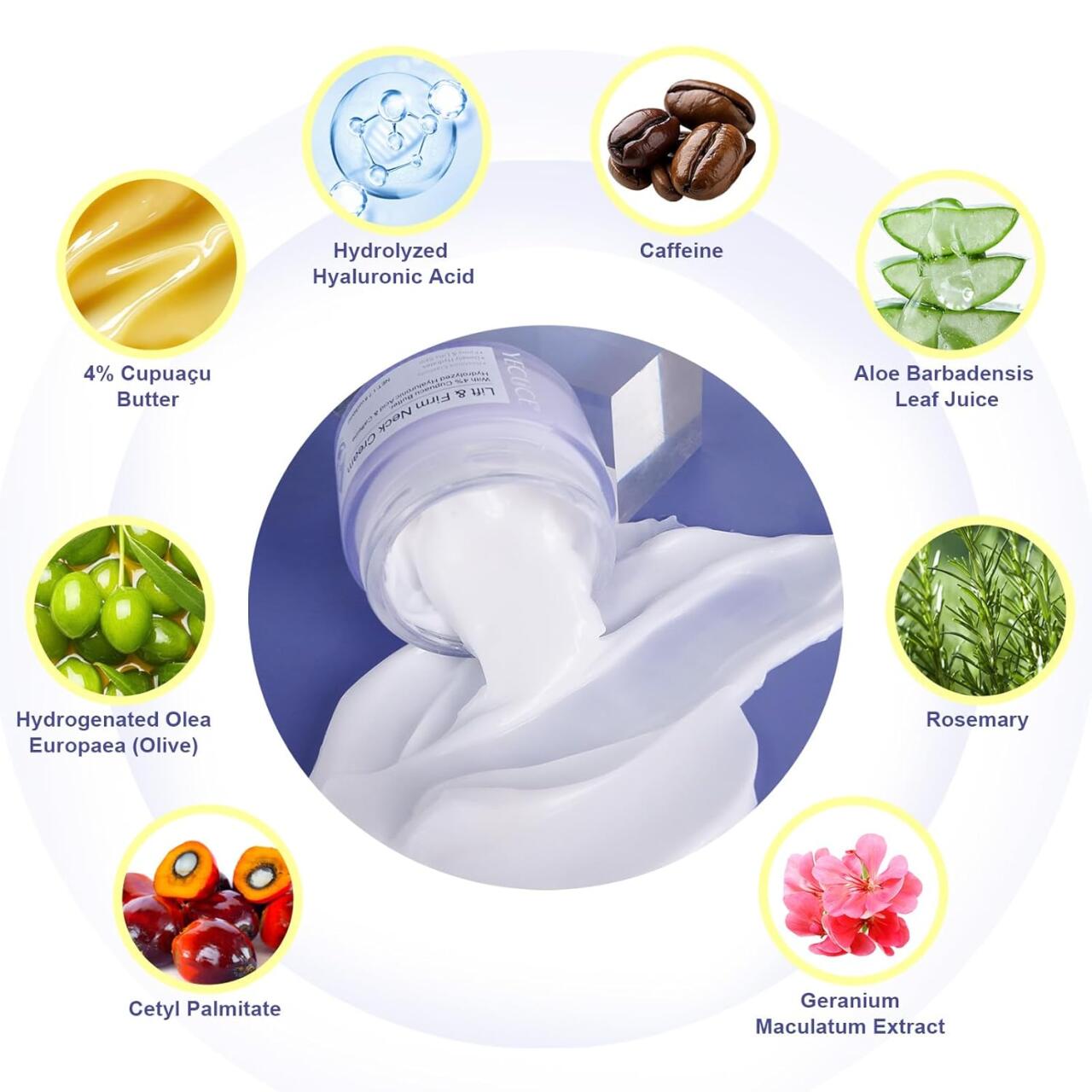 Crema Antienvejecimiento Para el Cuello y Escote YECUCE 50ml