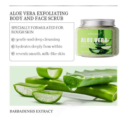 Exfoliante Corporal de Aloe Vera 300gr Kormesic