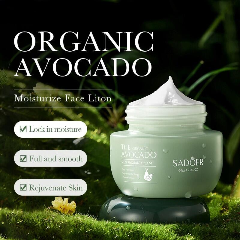 Crema Hidratante Sedosa de Aguacate Orgánico 50ml Sadoer